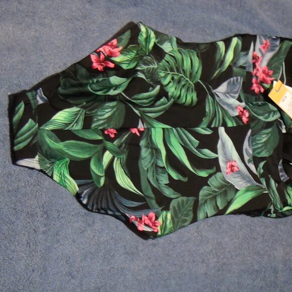 Kona Sol Women's Tummy Control Tie-Front One Piece Swimsuit 14,16,17,18,20,22,24 - Picture 10 of 16